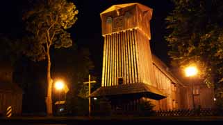 Drewniany ko�ci� w Chlastawie XV wieku